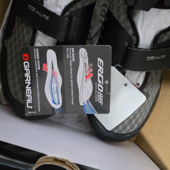NEW Louis Garneau Tri X-Lite XZ Men’s Triathlon Cycling Shoes – Size 9 (With Box - Picture 6 of 7